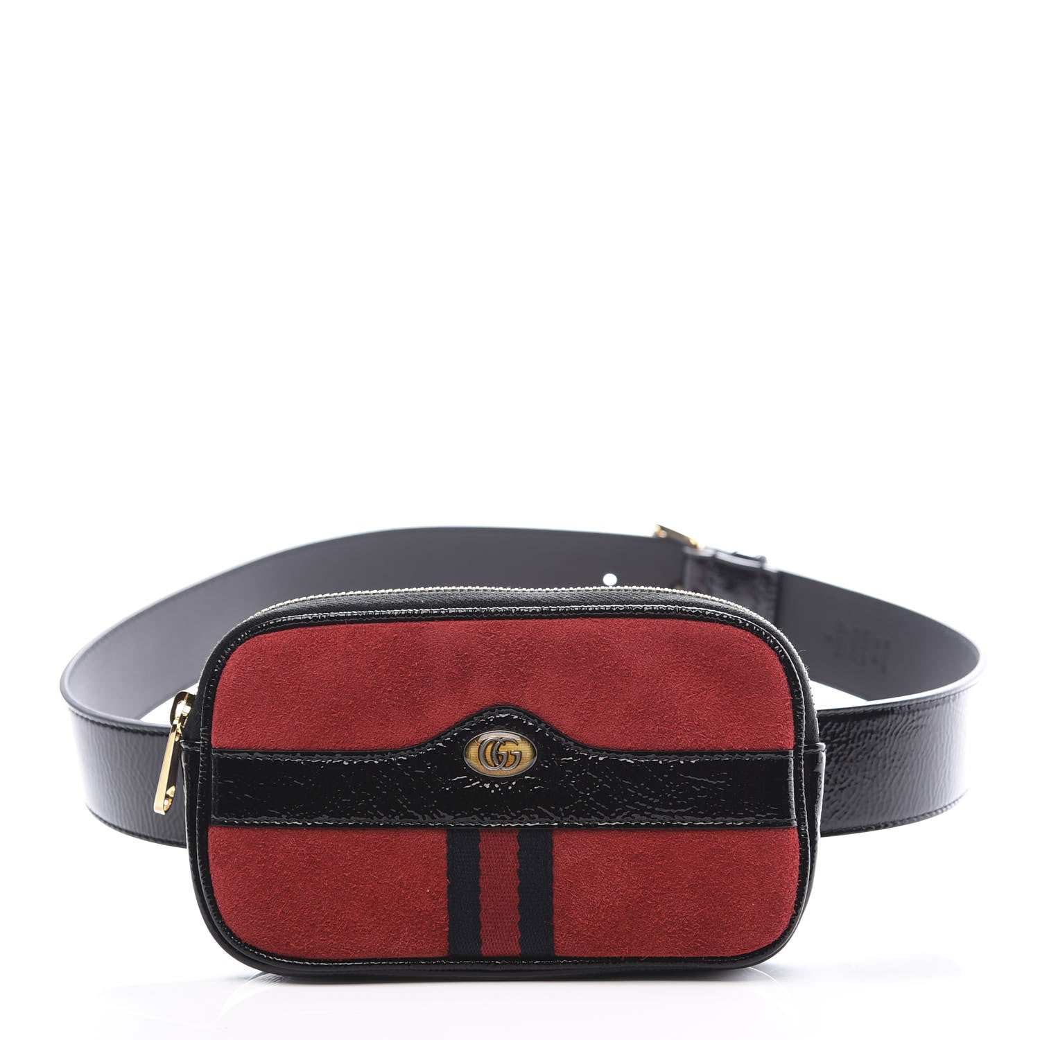 Gucci Suede Patent Ophidia Belted iPhone Case 85 34 Hibiscus Red 1 of 11