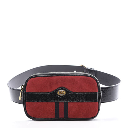 Gucci Suede Patent Ophidia Belted iPhone Case 85 34 Hibiscus Red 1 of 11