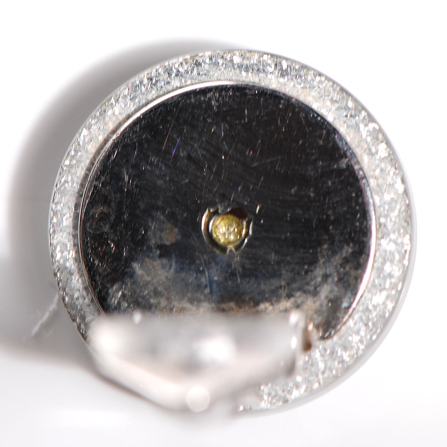 Chanel Translucent Resin Glitter CC Clip On Earrings Silver 4 of 5
