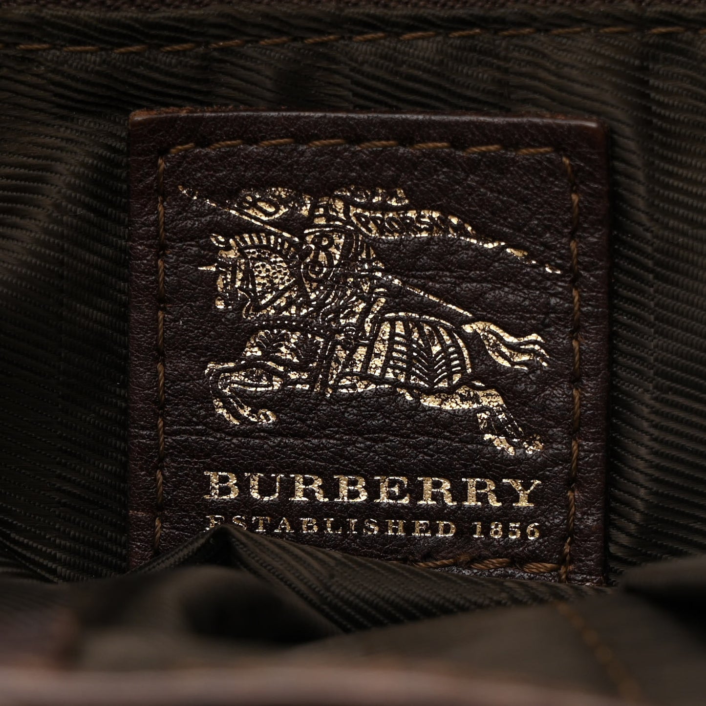 House Check Quilted Tote Brown