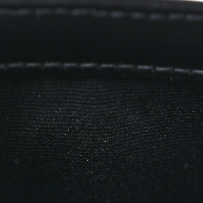Saint Laurent Smooth Shiny Calfskin Monogram Uptown Pouch Black 8 of 11