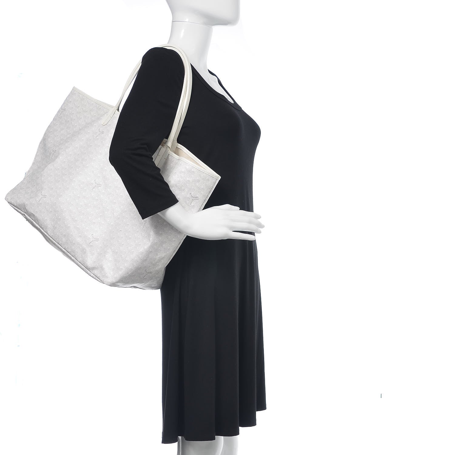 Goyard Goyardine Saint Louis GM White 2 of 12