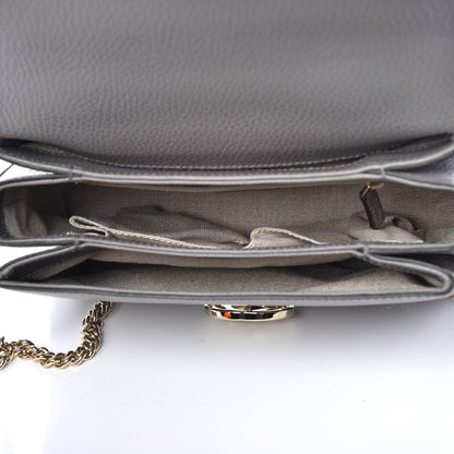 Gucci Dollar Calfskin Interlocking G Top Handle Shoulder Bag Loess 5 of 7
