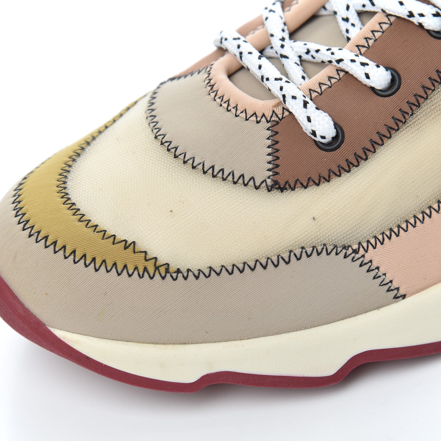 Fendi Technical Mesh Lycra FFreedom Patchwork Sneakers 40 Mosaico 9 of 19