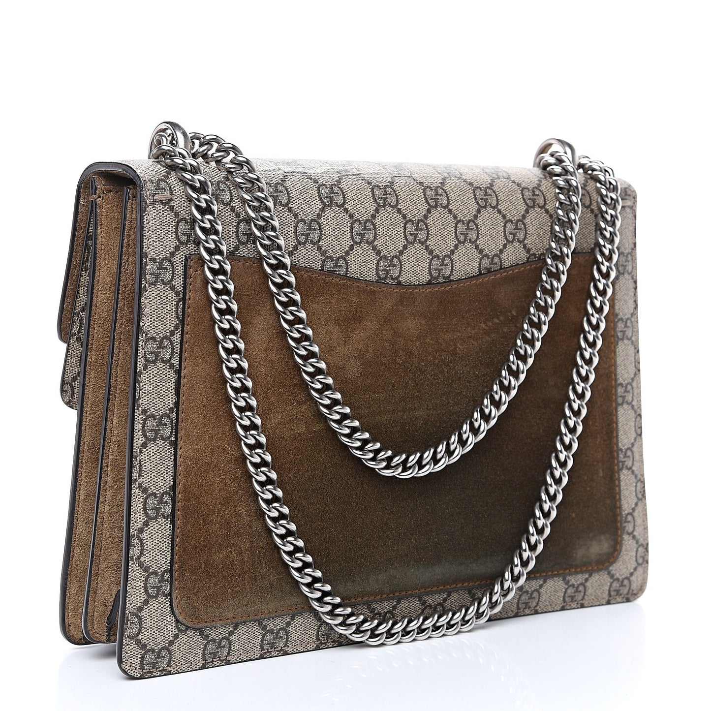 GG Supreme Monogram Medium Dionysus Shoulder Bag Taupe