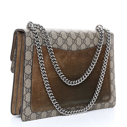 Gucci GG Supreme Monogram Medium Dionysus Shoulder Bag Taupe 2 of 12
