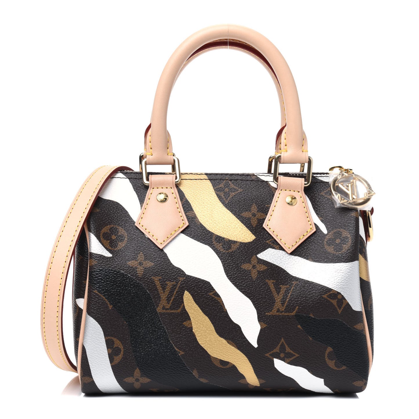 X LOL Monogram Speedy BB Gold Silver