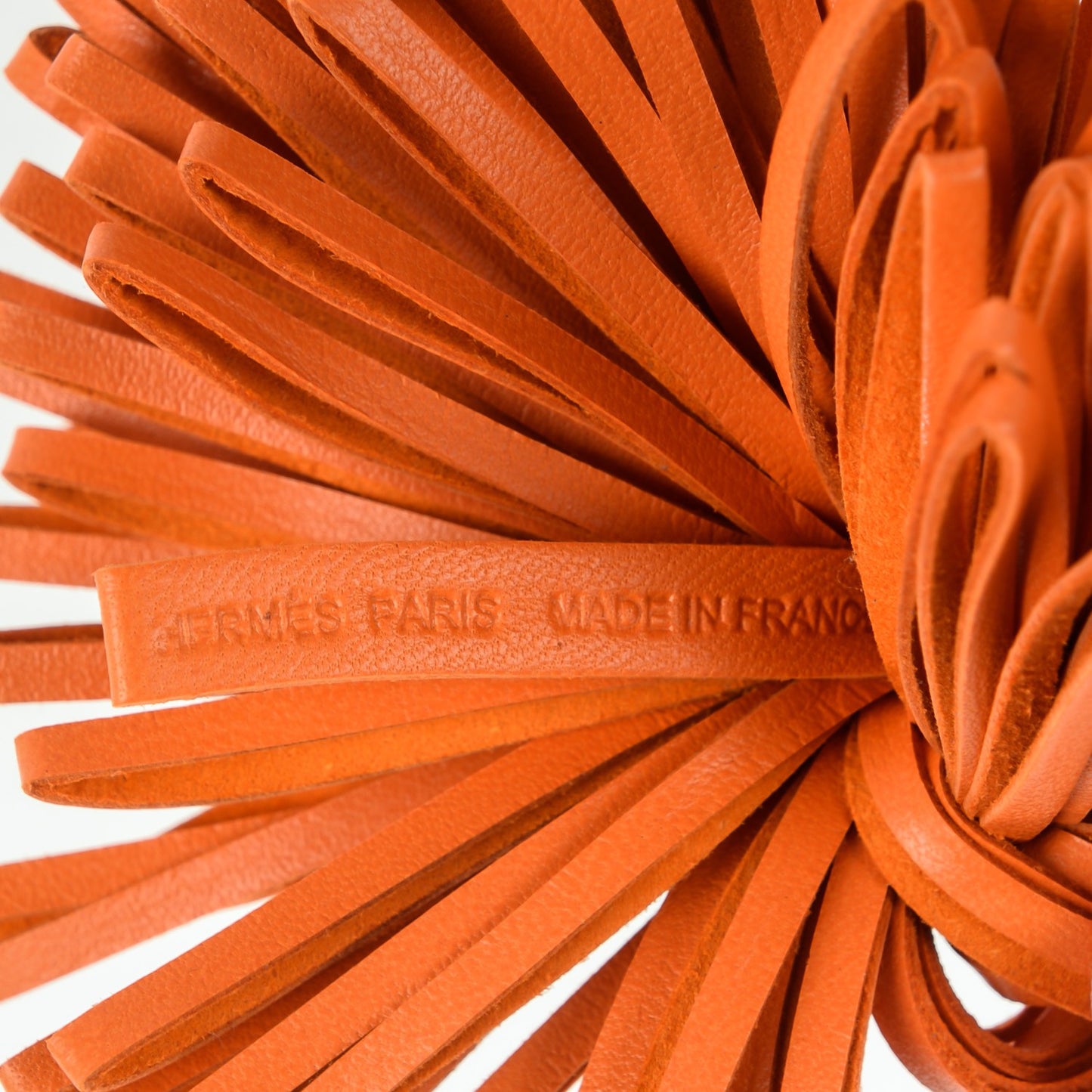 Lambskin Carmen Tassel Key Holder Orange