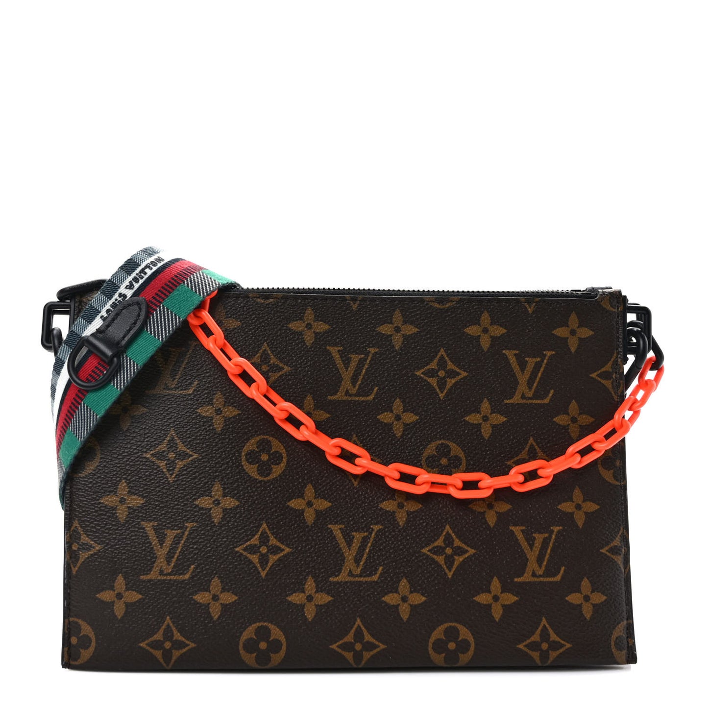Taurillon Monogram Trio Messenger Black Multicolor