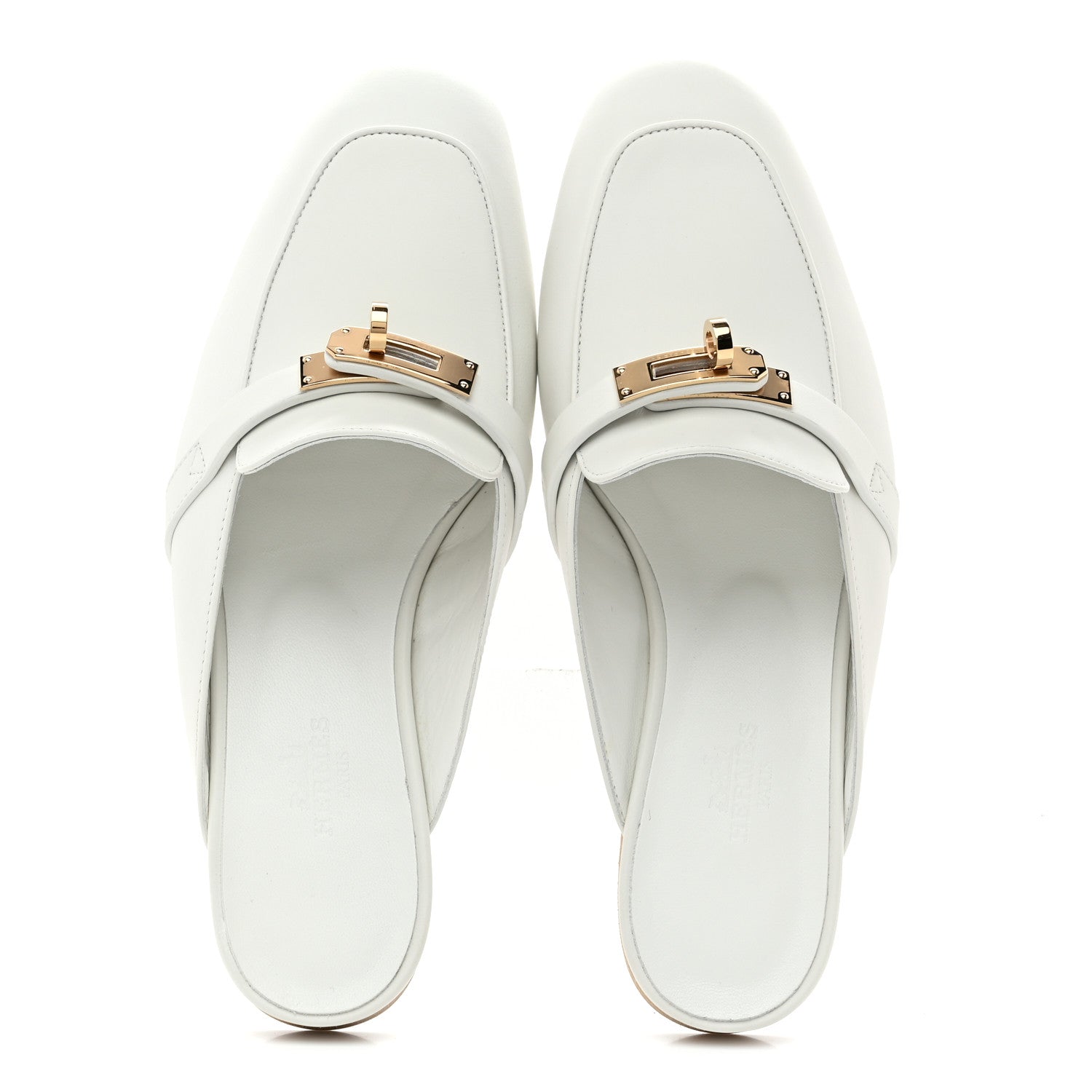 Hermes Calfskin Oz Mules 36 White 1777333 – FASHIONPHILE