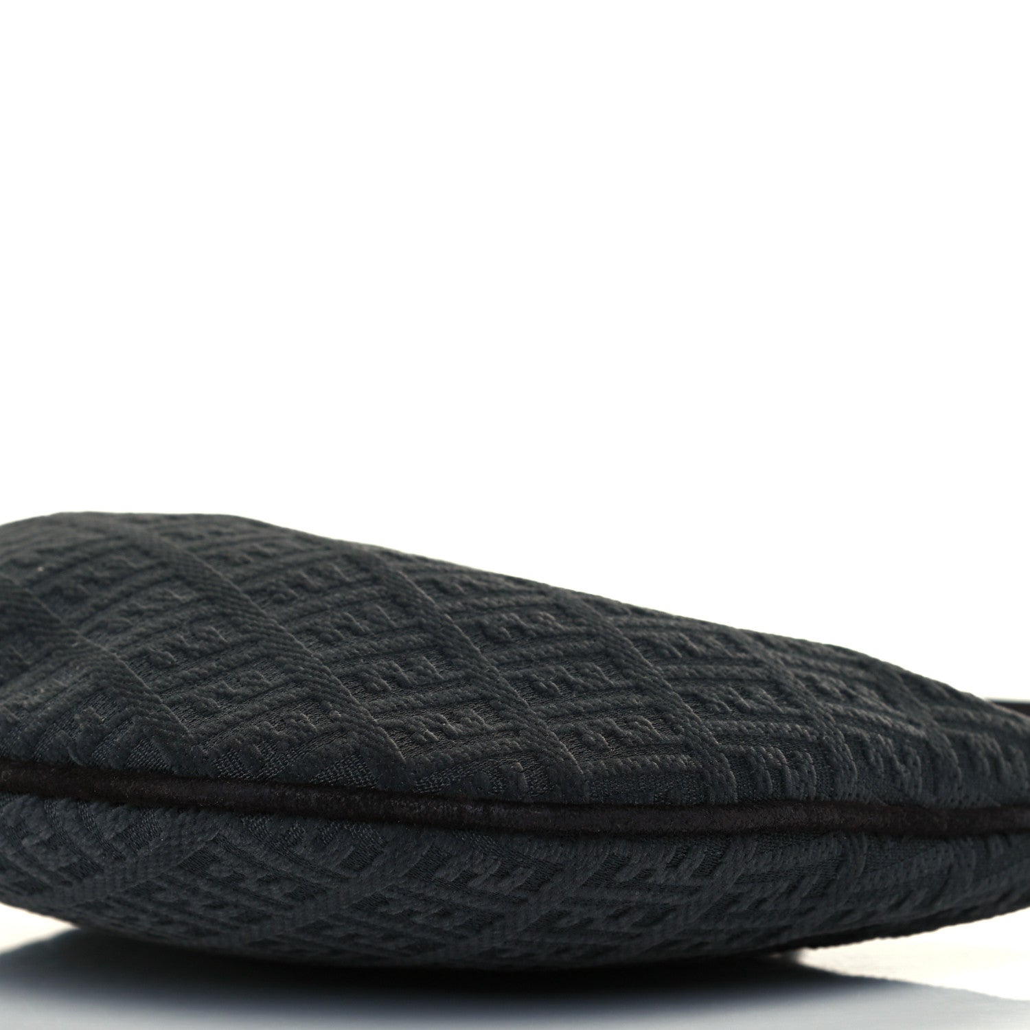 Fendi Velvet Zucchino Suede Ostrik Hobo Grigio Testa di Moro 10 of 10