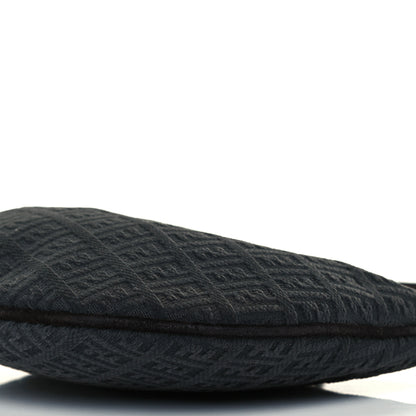 Fendi Velvet Zucchino Suede Ostrik Hobo Grigio Testa di Moro 10 of 10