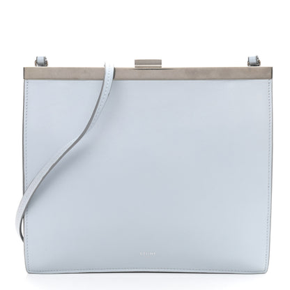 Celine Smooth Calfskin Mini Clasp Bag Medium Blue 1 of 9
