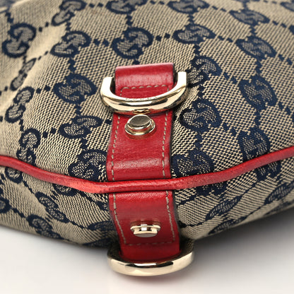 Gucci Monogram Abbey Messenger Bag Navy Red 7 of 9