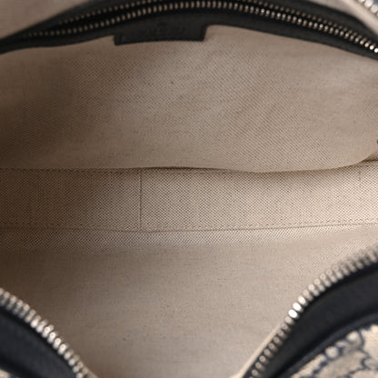 Gucci GG Supreme Monogram Textured Calfskin Web Large Attache Shoulder Bag Beige Blue 5 of 10