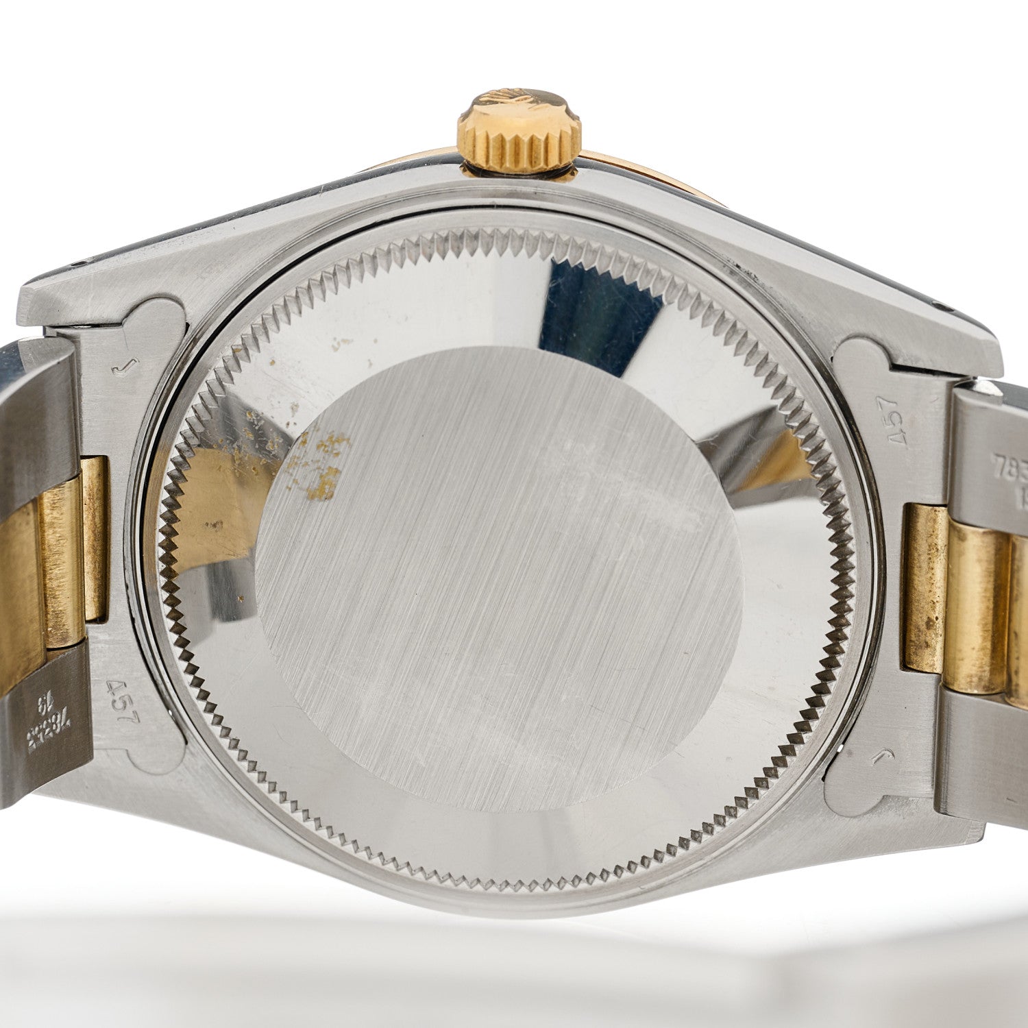 Rolex Stainless Steel 14K Yellow Gold 34mm Oyster Perpetual Date Watch Champagne 15003 4 of 4