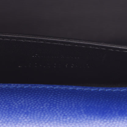 Saint Laurent Grain De Poudre Medium Classic Monogram Kate Satchel Flash Blue 5 of 7