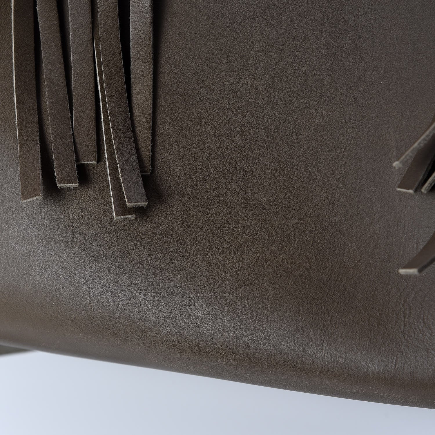 Valentino Garavani Grained Calfskin Small C-Rockee Fringe Tote Army Green 10 of 12