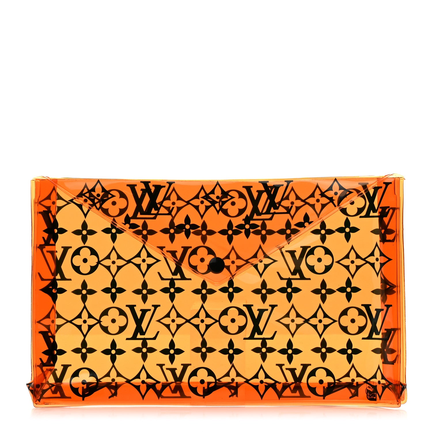 Louis Vuitton PVC Monogram Printed Envelope Pouch Orange 1 of 5
