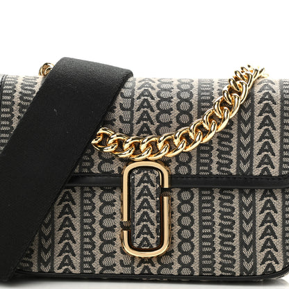 Marc Jacobs Cotton Jacquard Monogram Snapshot Camera Bag Beige Multicolor 8 of 10