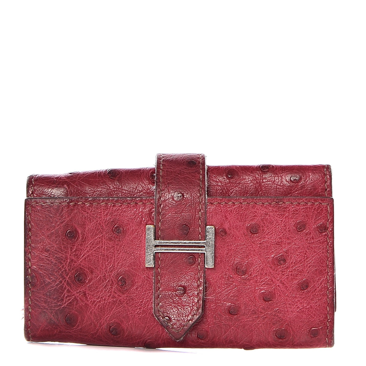 Hermes Ostrich Bearn Multicles 4 Key Holder 1 of 14