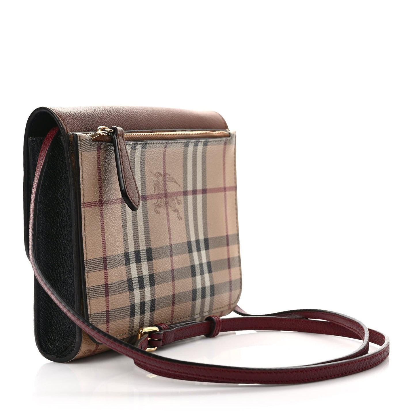 Haymarket Check Small Loxley Crossbody Bright Toffee