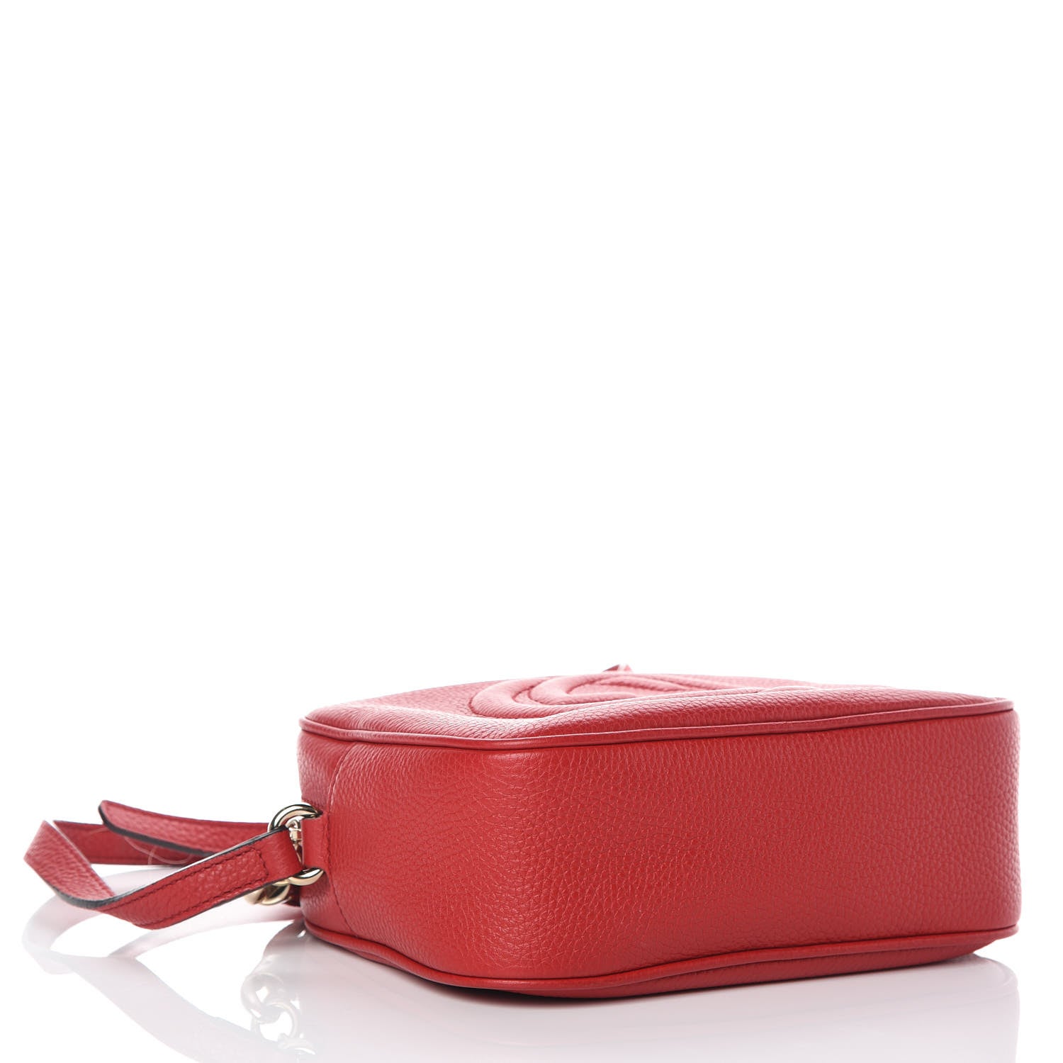Gucci Pebbled Calfskin Small Soho Disco Bag Tabasco Red 4 of 10