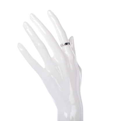 Cartier 18K White Gold 3.5mm LOVE Wedding Band Ring 48 4.5 3 of 9