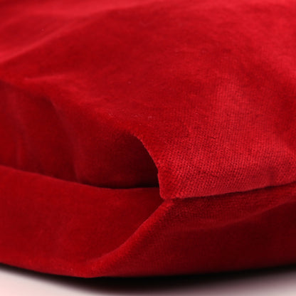 Dolce & Gabbana Velvet Logo Market Shopping Bag Red 7 of 8