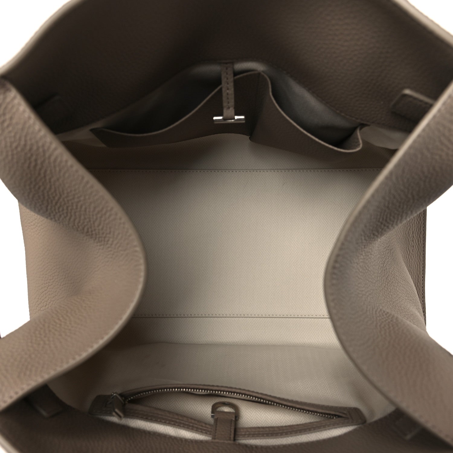 The Row Matte Grained Calfskin Soft Margaux 15 Dark Taupe 5 of 8