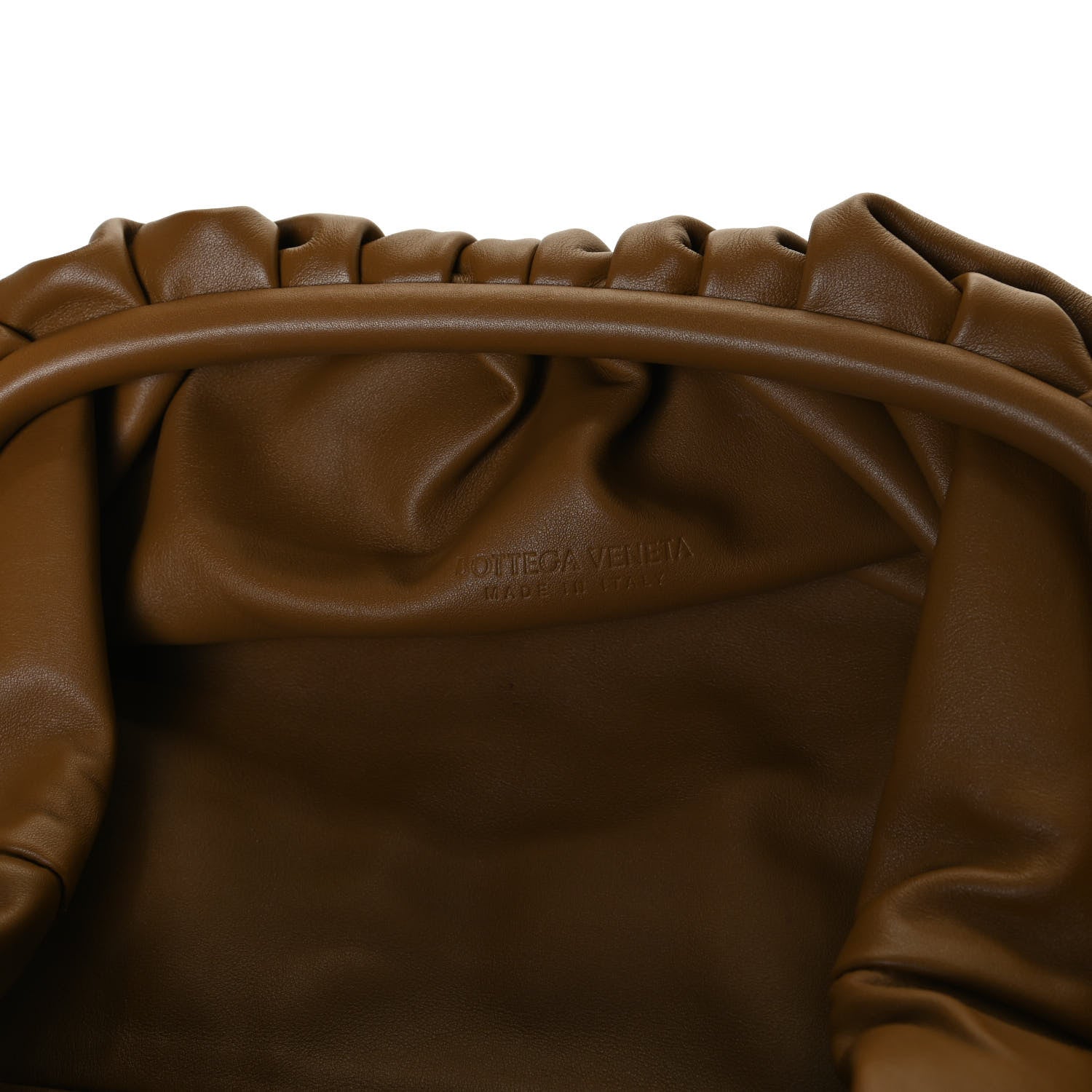 Bottega Veneta Smooth Butter Calf The Pouch Oversized Clutch Camello 5 of 12