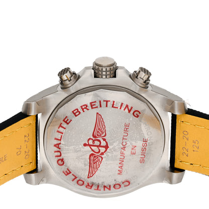 Breitling Stainless Steel Nylon 45mm Avenger Chronograph GMT Automatic Watch Blue A24315 4 of 5