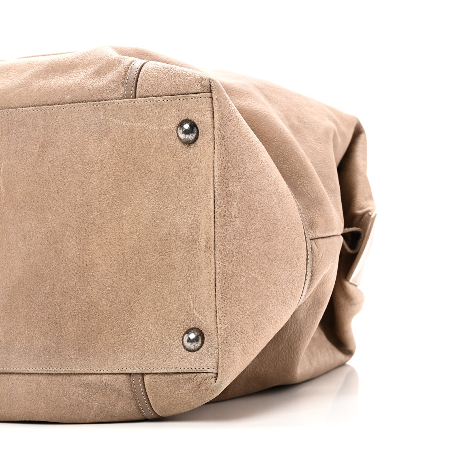 Washed Calfskin Tote Beige