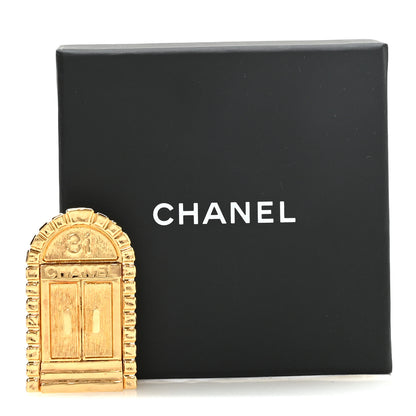 Chanel Metal 31 Rue Cambon Door Brooch Gold 4 of 4