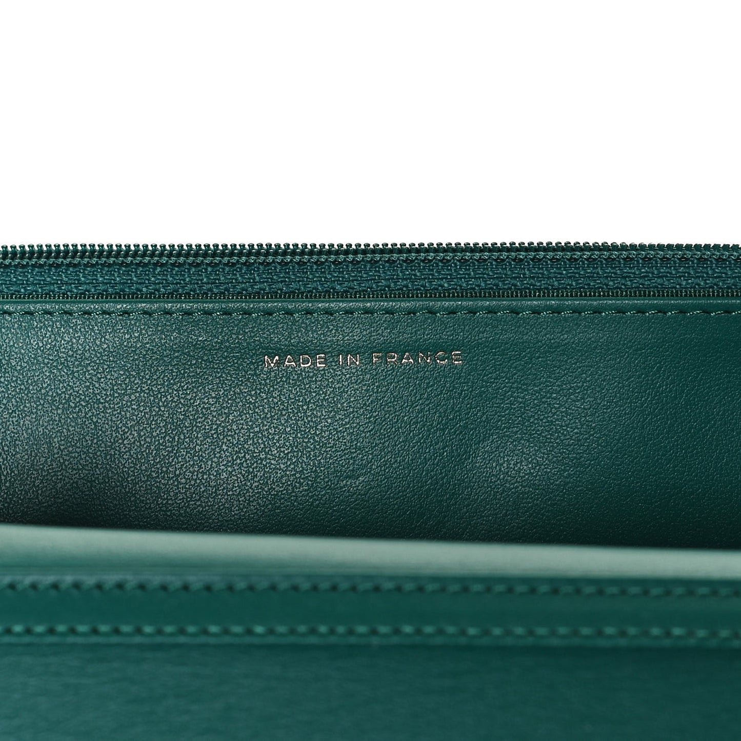Aged Calfskin Quilted 2.55 Reissue Wallet on Chain WOC Green