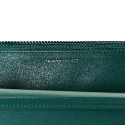 Chanel Aged Calfskin Quilted 2.55 Reissue Wallet on Chain WOC Green 7 of 13