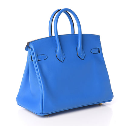 Hermes Swift Birkin 25 Bleu Hydra 2 of 7