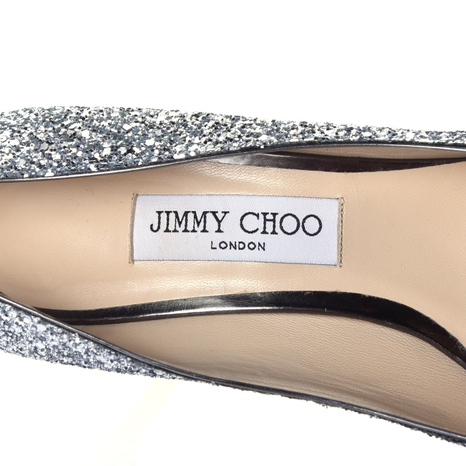Jimmy Choo Coarse Glitter Degrade Pointy Toe Romy 100 Pumps 40 Navy Silver 7 of 7