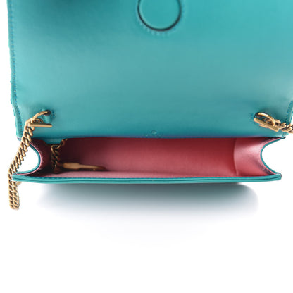 Gucci Velvet Matelasse GG Marmont Mini Bag Pavone Cyan 6 of 10