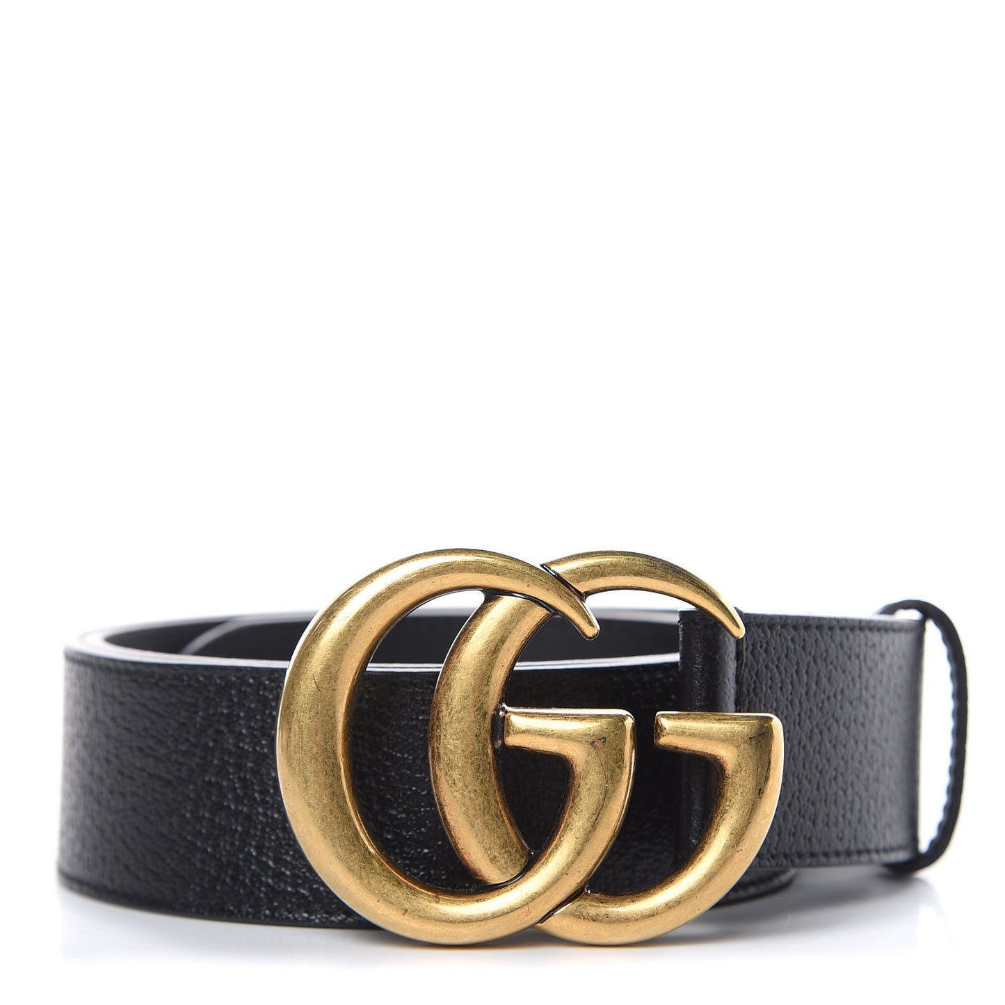 Textured Calfskin Double G 40mm Belt 85 34 Black