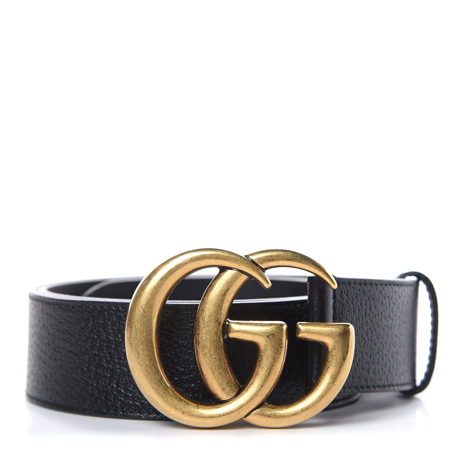 Gucci Textured Calfskin Double G 40mm Belt 85 34 Black 1 of 6