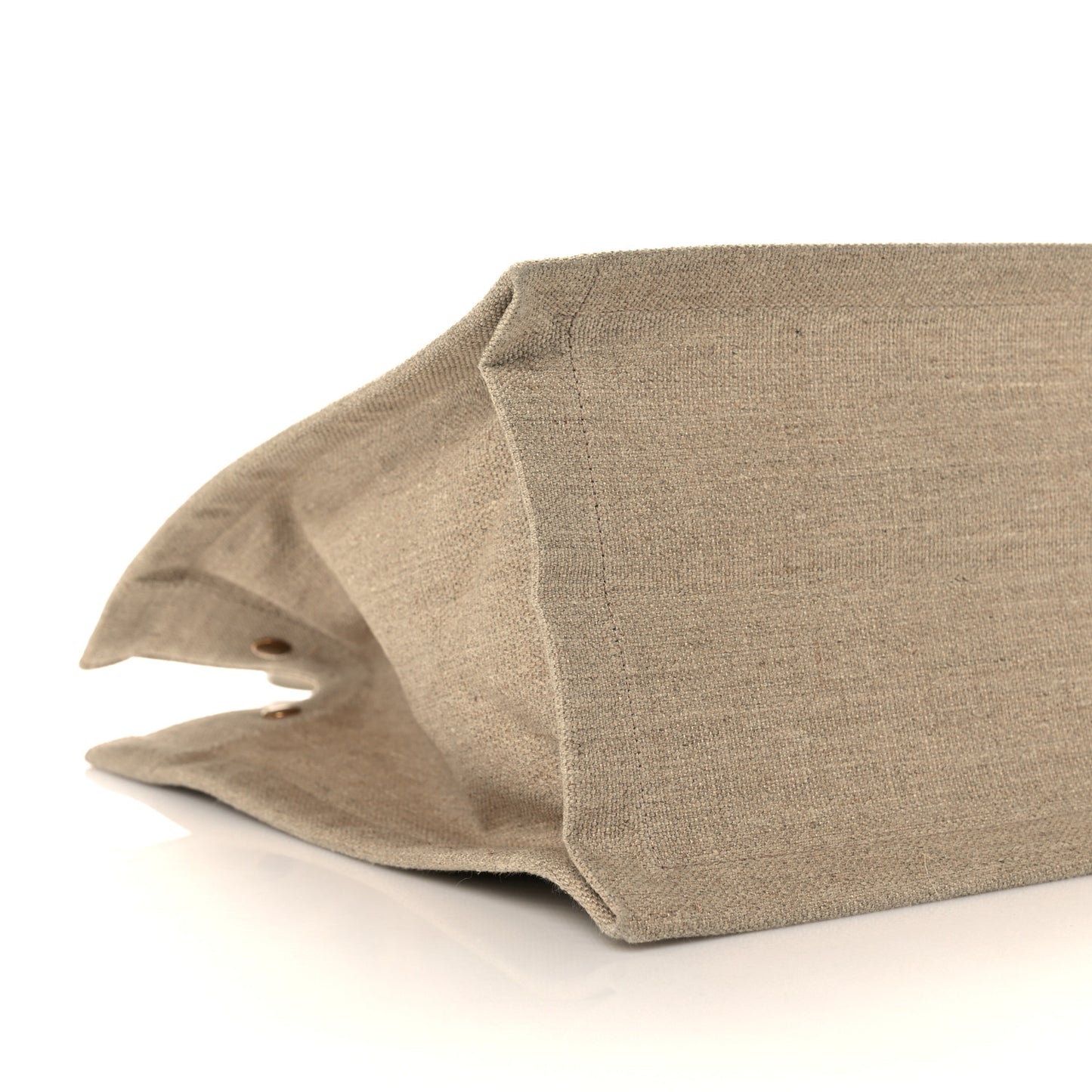 Linen Calfskin Small Rive Gauche Tote Beige Sea Salt