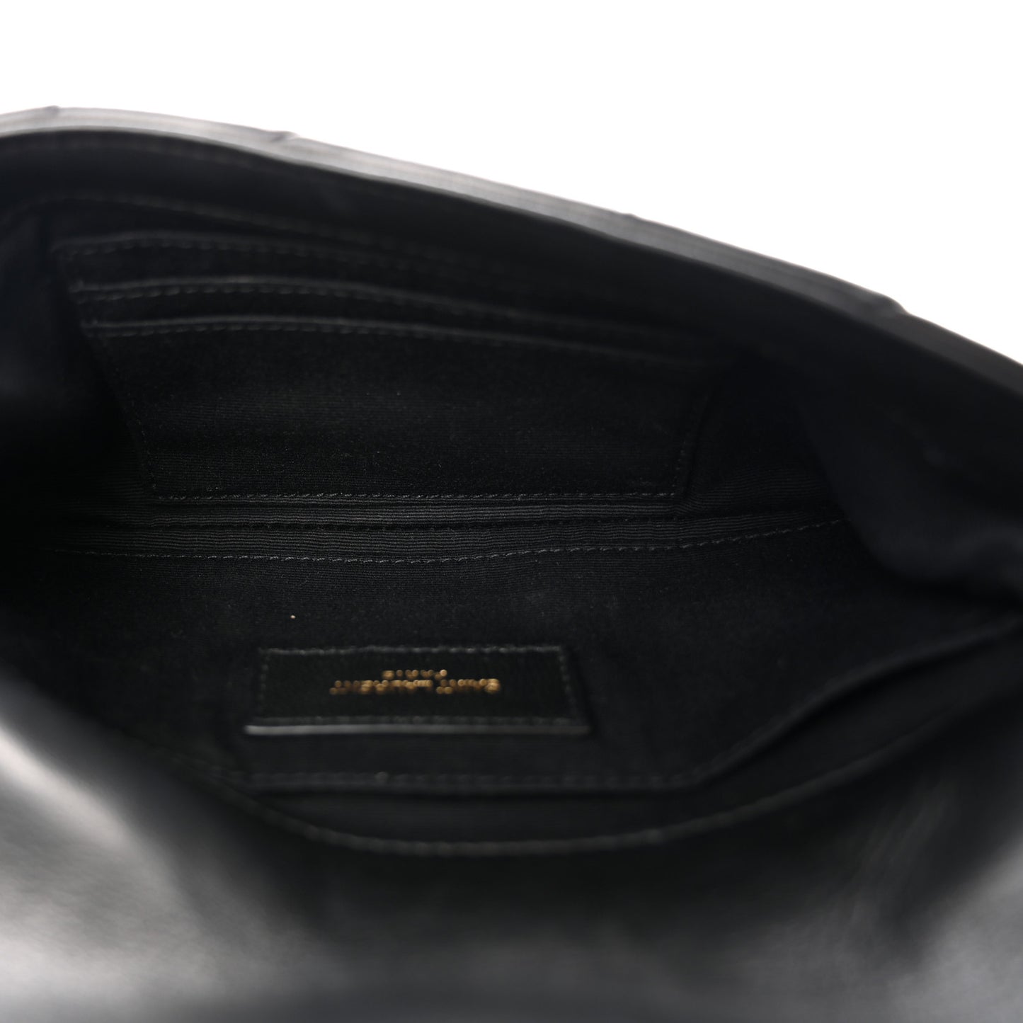Lambskin Patchwork Monogram Jamie Chain Wallet Black