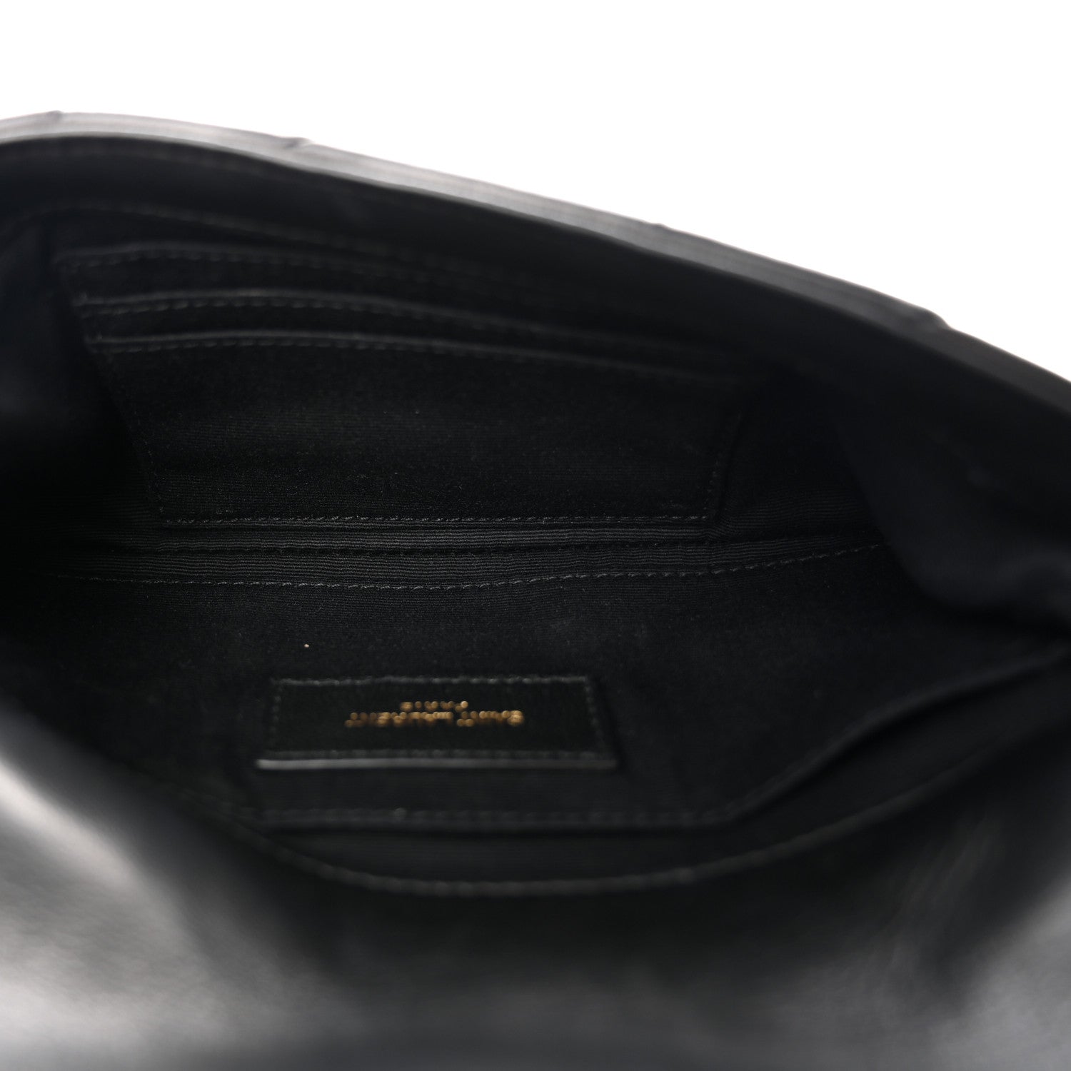 Saint Laurent Lambskin Patchwork Monogram Jamie Chain Wallet Black 5 of 10