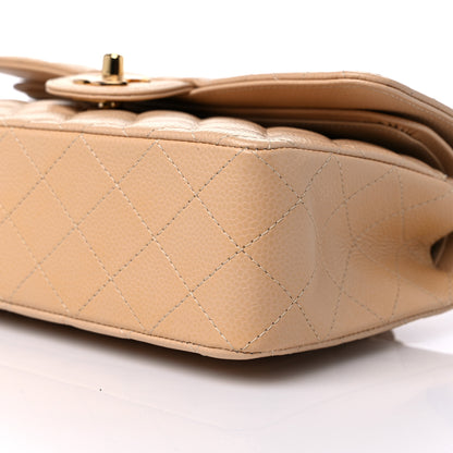 Chanel Caviar Quilted Small Double Flap Beige 8 of 9