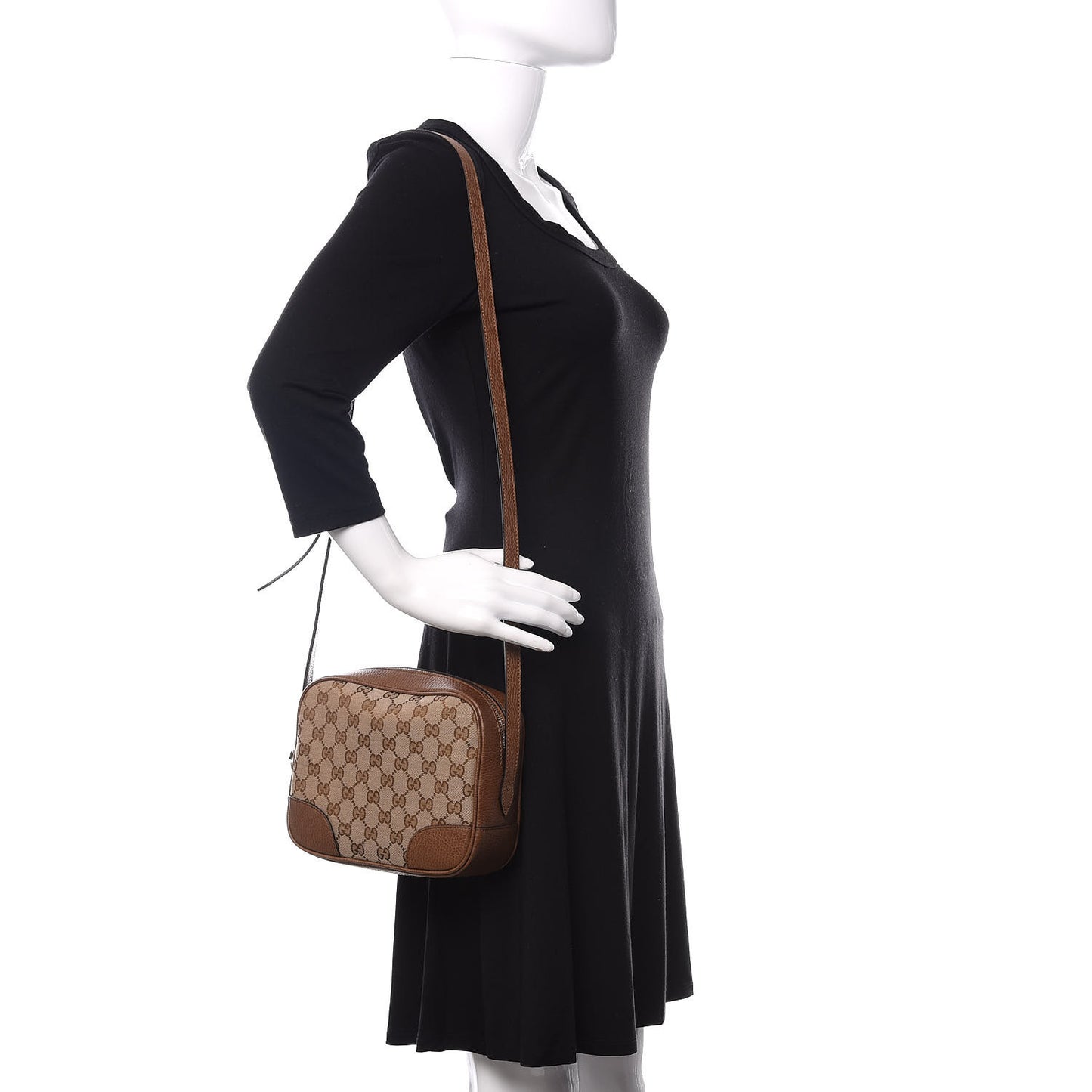 Monogram Mini Bree Messenger Bag Beige Tabacco