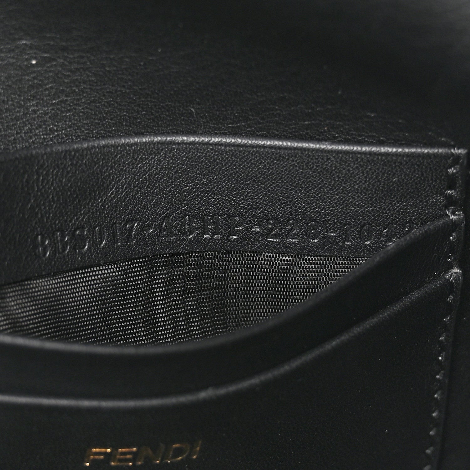 Fendi Shearling Vitello Dolce Macro FF 1974 Mini Tobacco Black 7 of 11