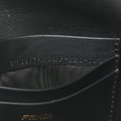 Fendi Shearling Vitello Dolce Macro FF 1974 Mini Tobacco Black 7 of 11