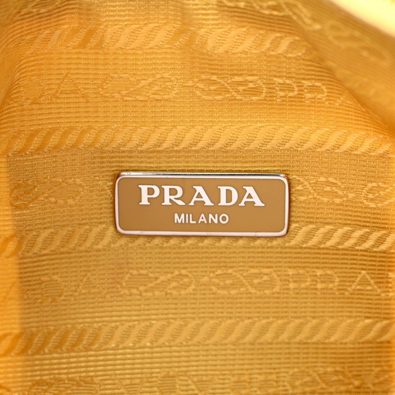 Prada Tessuto Nylon Saffiano Mini Re-Edition 2000 Bag Ananas 6 of 13