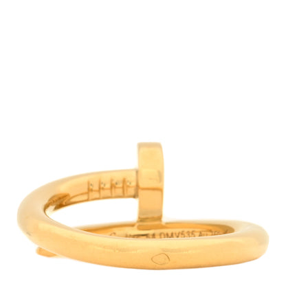 Cartier 18K Yellow Gold Juste Un Clou Ring 54 6.75 2 of 3